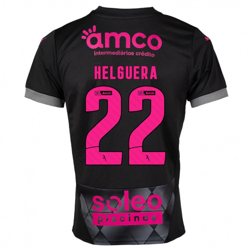 Danxen Dětské Thiago Helguera #22 Černá Růžová Daleko Hráčské Dresy 2024/25 Dres