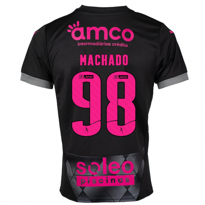 Danxen Dětské Gonçalo Machado #98 Černá Růžová Daleko Hráčské Dresy 2024/25 Dres