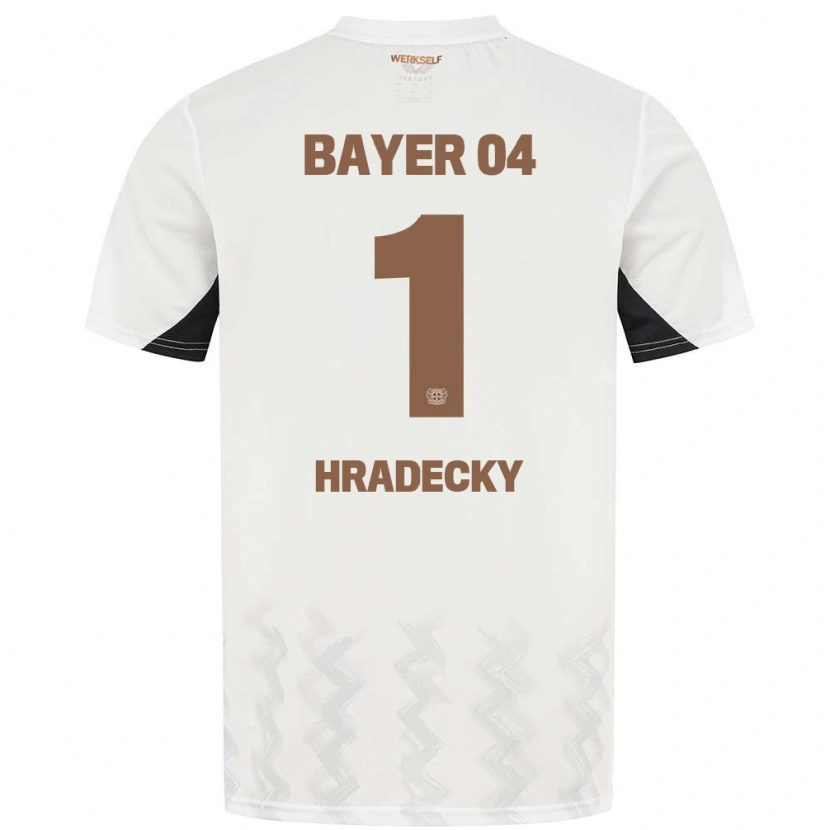 Danxen Dětské Lukas Hradecky #1 Bílá Černá Daleko Hráčské Dresy 2024/25 Dres