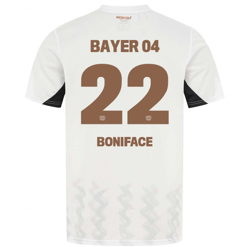 Danxen Dětské Victor Boniface #22 Bílá Černá Daleko Hráčské Dresy 2024/25 Dres