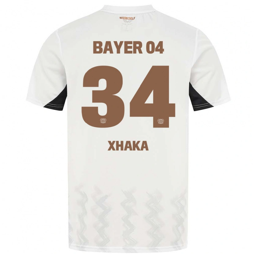 Danxen Dětské Granit Xhaka #34 Bílá Černá Daleko Hráčské Dresy 2024/25 Dres