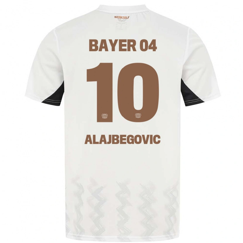 Danxen Dětské Kerim Alajbegovic #10 Bílá Černá Daleko Hráčské Dresy 2024/25 Dres