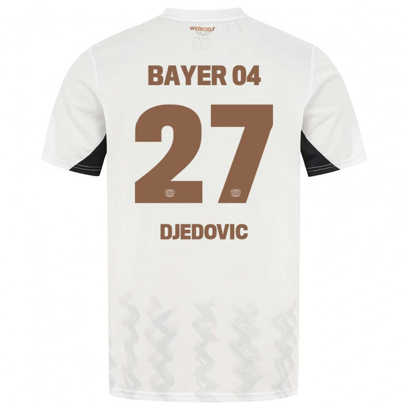 Danxen Dětské Seldin Djedovic #27 Bílá Černá Daleko Hráčské Dresy 2024/25 Dres