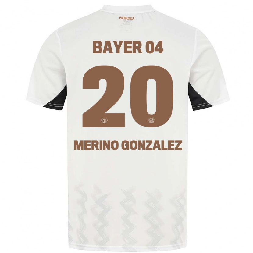 Danxen Dětské Estrella Merino Gonzalez #20 Bílá Černá Daleko Hráčské Dresy 2024/25 Dres