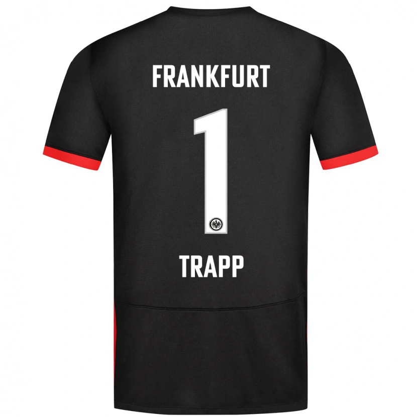 Danxen Dětské Kevin Trapp #1 Černý Daleko Hráčské Dresy 2024/25 Dres