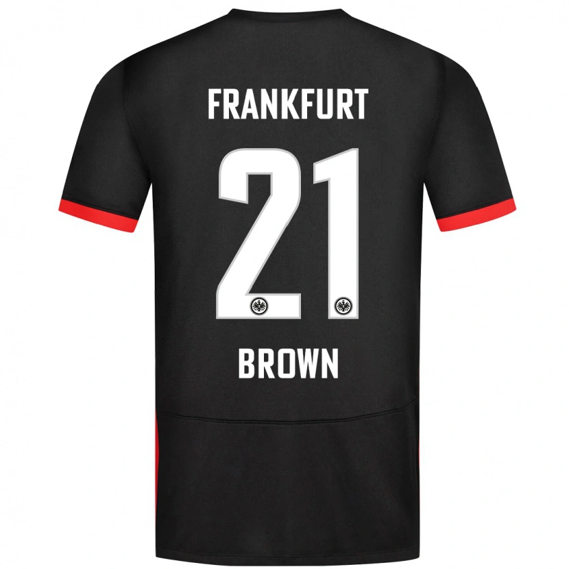 Danxen Dětské Nathaniel Brown #21 Černý Daleko Hráčské Dresy 2024/25 Dres