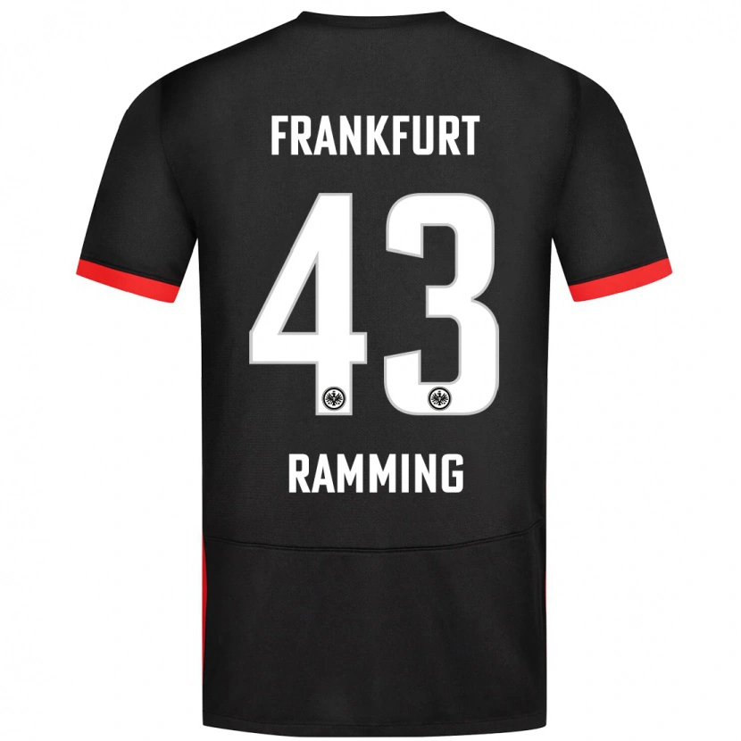 Danxen Dětské Nils Ramming #43 Černý Daleko Hráčské Dresy 2024/25 Dres