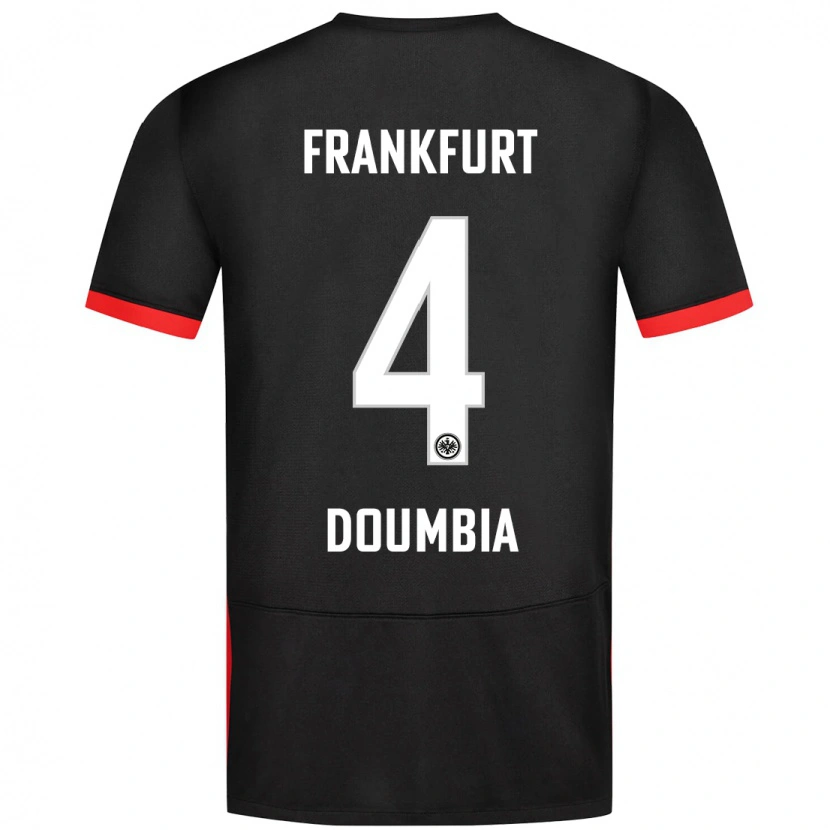 Danxen Dětské Fousseny Doumbia #4 Černý Daleko Hráčské Dresy 2024/25 Dres