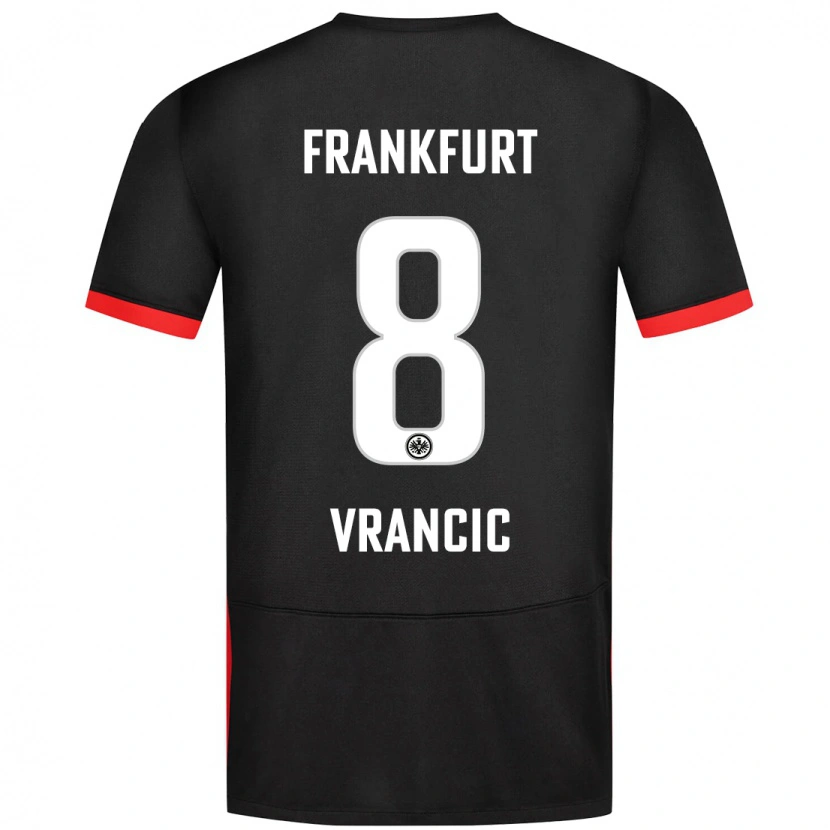 Danxen Dětské Mario Vrancic #8 Černý Daleko Hráčské Dresy 2024/25 Dres