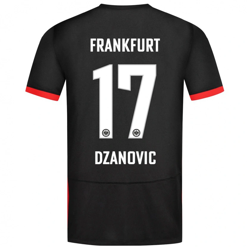 Danxen Dětské Benjamin Dzanovic #17 Černý Daleko Hráčské Dresy 2024/25 Dres