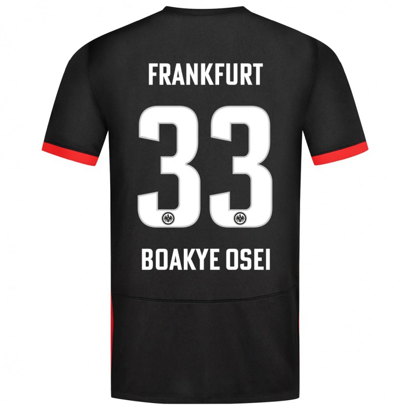 Danxen Dětské Derek Boakye-Osei #33 Černý Daleko Hráčské Dresy 2024/25 Dres