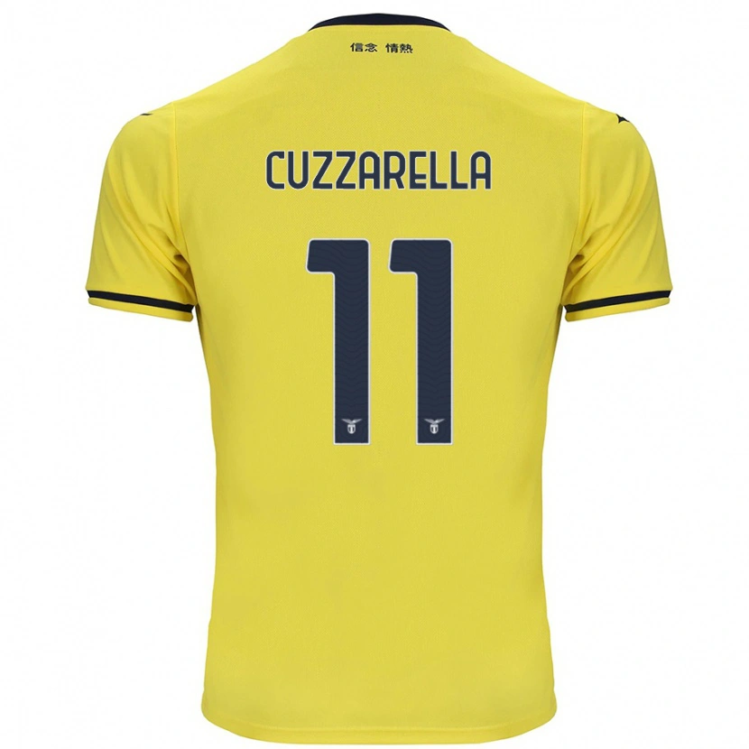 Danxen Dětské Cristian Cuzzarella #11 Žluť Daleko Hráčské Dresy 2024/25 Dres