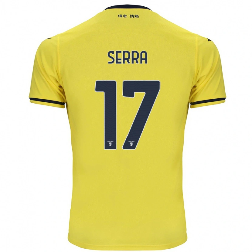 Danxen Dětské Federico Serra #17 Žluť Daleko Hráčské Dresy 2024/25 Dres