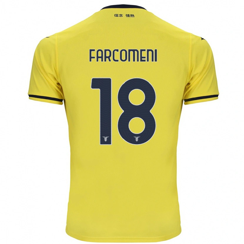 Danxen Dětské Valerio Farcomeni #18 Žluť Daleko Hráčské Dresy 2024/25 Dres