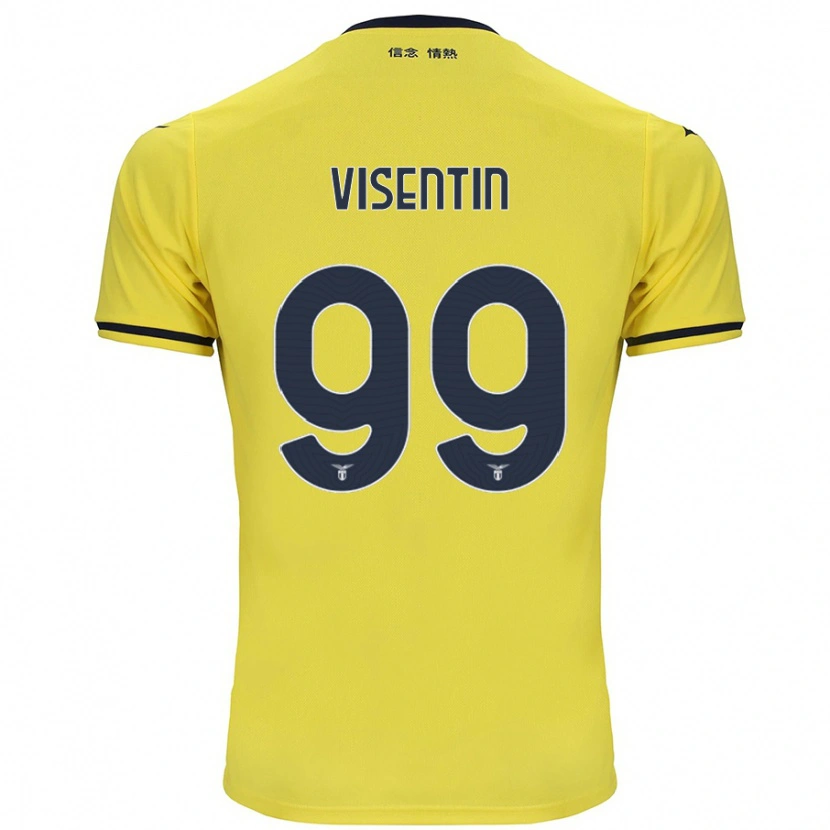 Danxen Dětské Noemi Visentin #99 Žluť Daleko Hráčské Dresy 2024/25 Dres