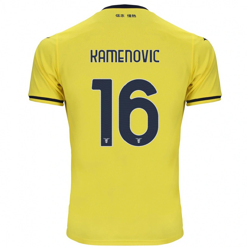 Danxen Dětské Dimitrije Kamenović #16 Žluť Daleko Hráčské Dresy 2024/25 Dres