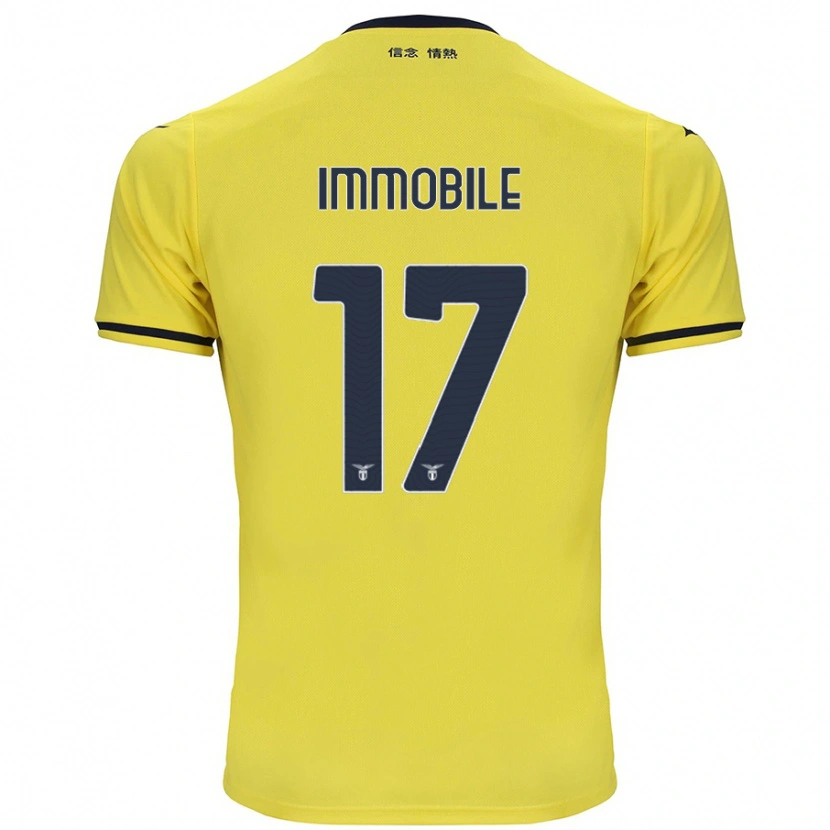 Danxen Dětské Ciro Immobile #17 Žluť Daleko Hráčské Dresy 2024/25 Dres