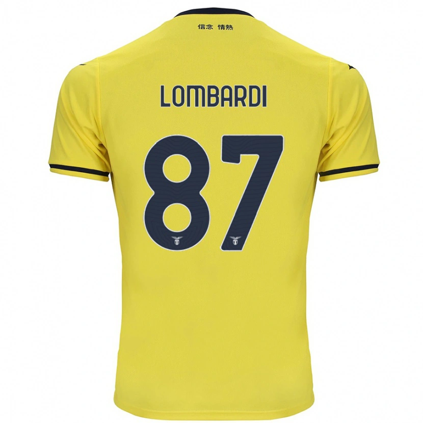 Danxen Dětské Cristiano Lombardi #87 Žluť Daleko Hráčské Dresy 2024/25 Dres