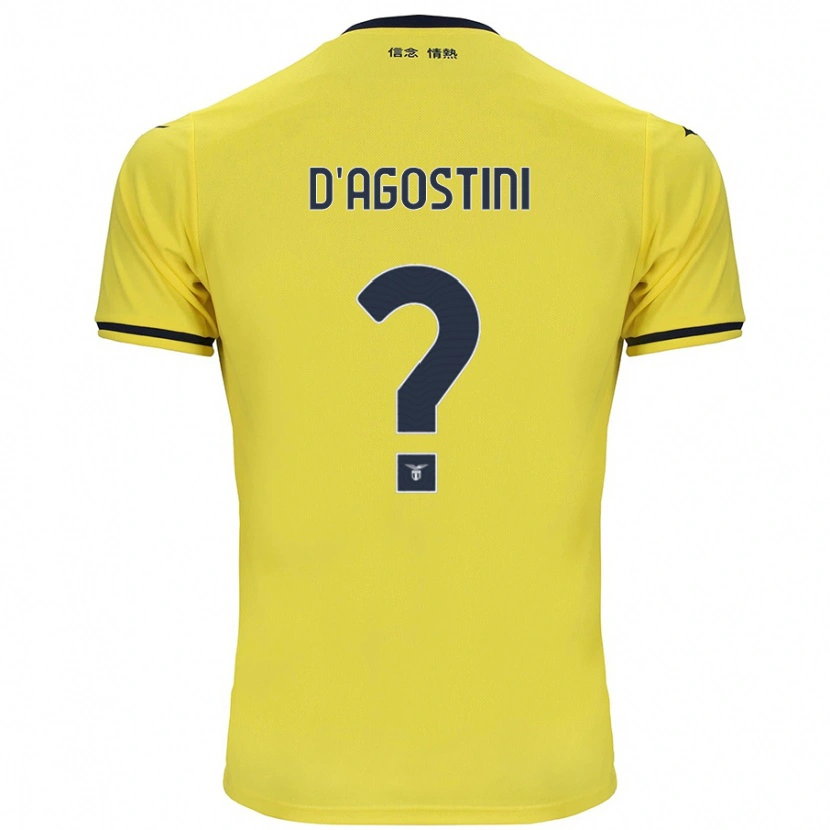 Danxen Dětské Stefano D'agostini #0 Žluť Daleko Hráčské Dresy 2024/25 Dres