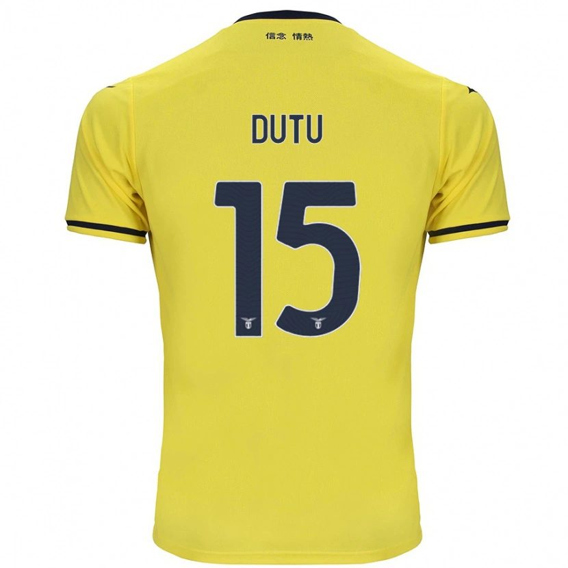 Danxen Dětské Matteo Dutu #15 Žluť Daleko Hráčské Dresy 2024/25 Dres