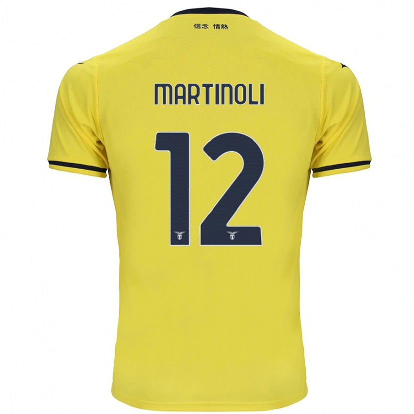 Danxen Dětské Elettra Martinoli #12 Žluť Daleko Hráčské Dresy 2024/25 Dres