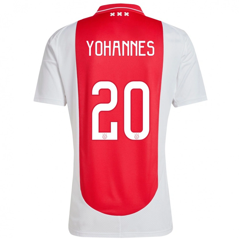 Danxen Pánské Lily Yohannes #20 Červená Bílá Domů Hráčské Dresy 2024/25 Dres