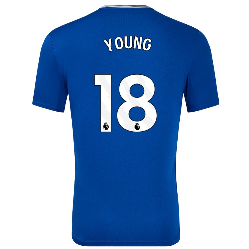 Danxen Pánské Ashley Young #18 Modrá S Domů Hráčské Dresy 2024/25 Dres