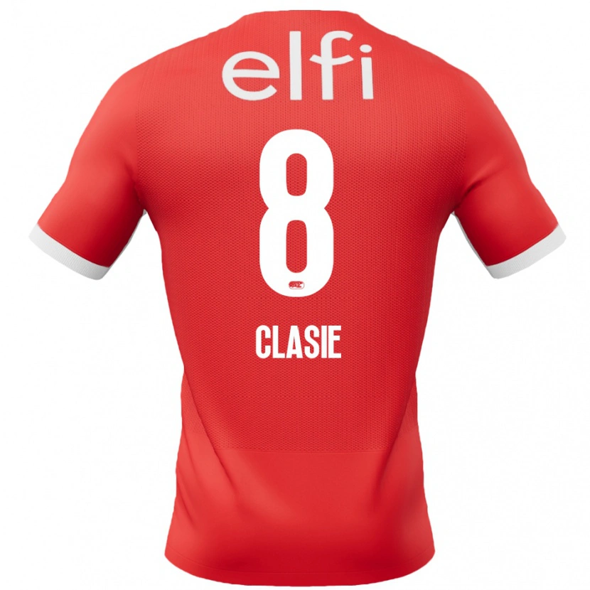 Danxen Pánské Jordy Clasie #8 Červená Bílá Domů Hráčské Dresy 2024/25 Dres