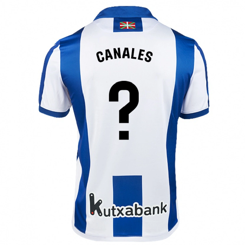 Danxen Pánské Cristian Canales #0 Bílá Modrá Domů Hráčské Dresy 2024/25 Dres