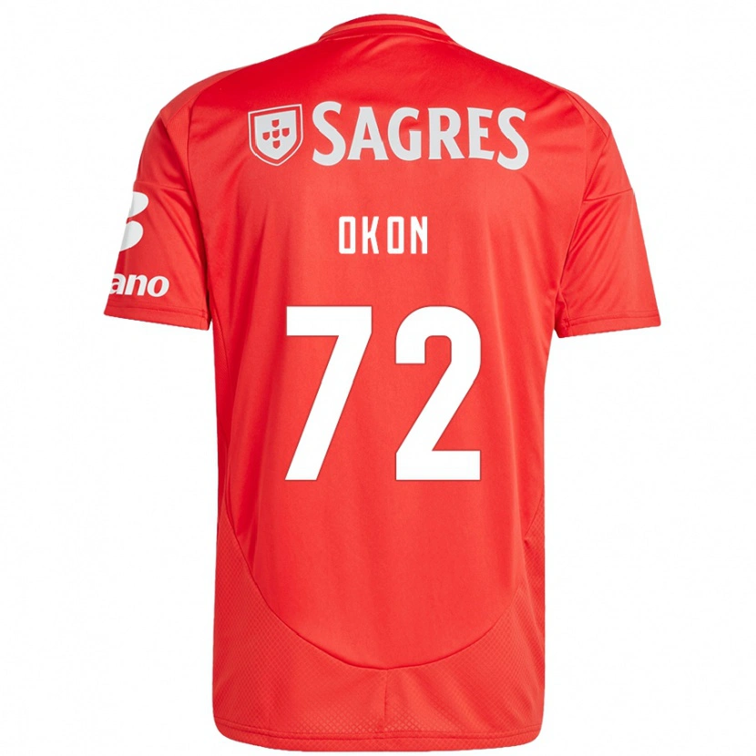 Danxen Pánské Paul Okon #72 Červená Bílá Domů Hráčské Dresy 2024/25 Dres