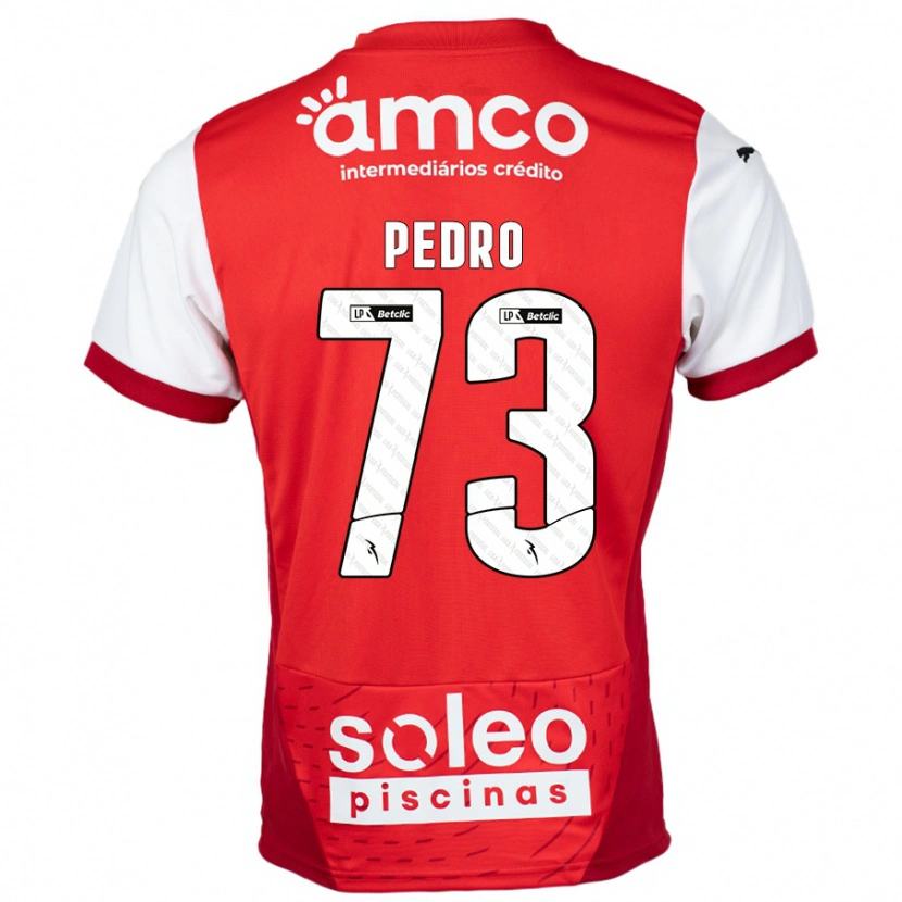 Danxen Pánské Zé Pedro #73 Červená Bílá Domů Hráčské Dresy 2024/25 Dres