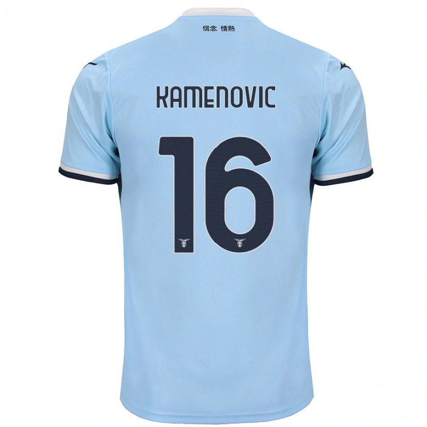 Danxen Pánské Dimitrije Kamenović #16 Modrý Domů Hráčské Dresy 2024/25 Dres