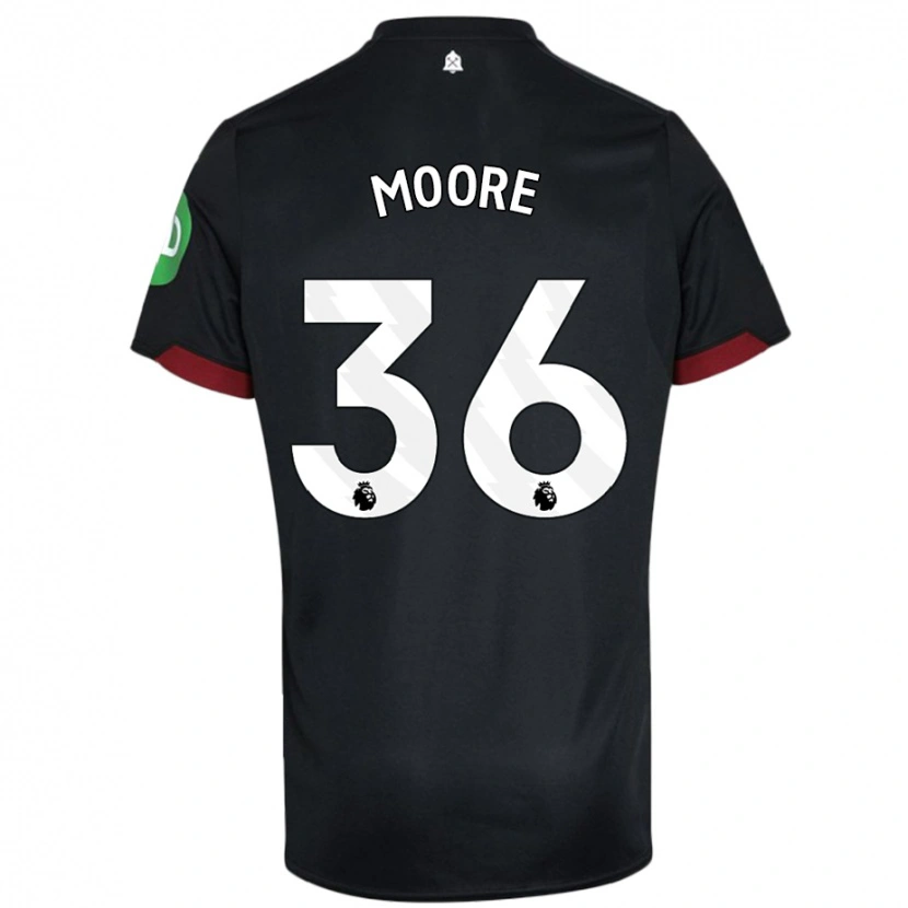 Danxen Pánské Sean Moore #36 Černá Bílá Daleko Hráčské Dresy 2024/25 Dres