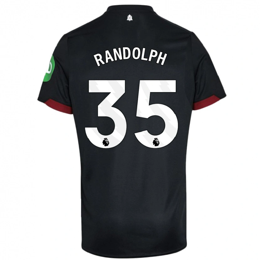 Danxen Pánské Darren Randolph #35 Černá Bílá Daleko Hráčské Dresy 2024/25 Dres