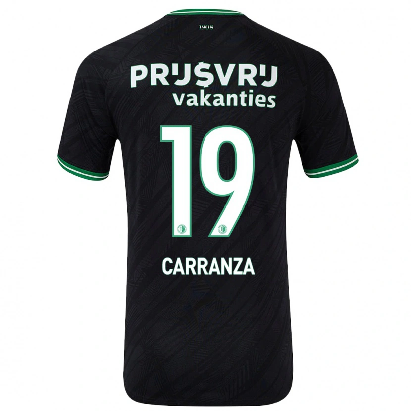 Danxen Pánské Julián Carranza #19 Černo Zelená Daleko Hráčské Dresy 2024/25 Dres