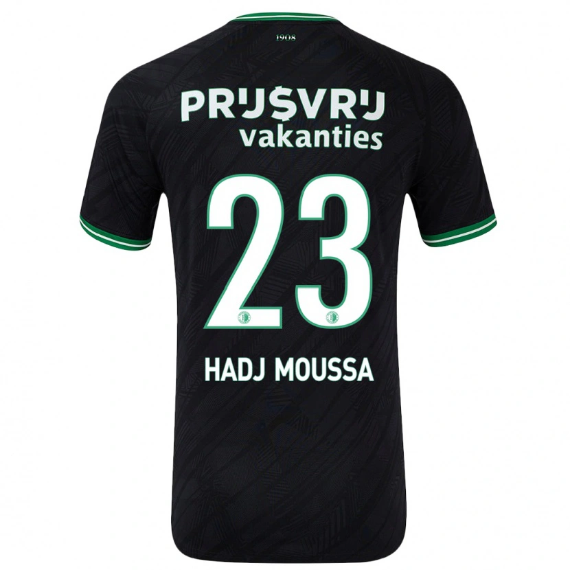 Danxen Pánské Anis Hadj Moussa #23 Černo Zelená Daleko Hráčské Dresy 2024/25 Dres