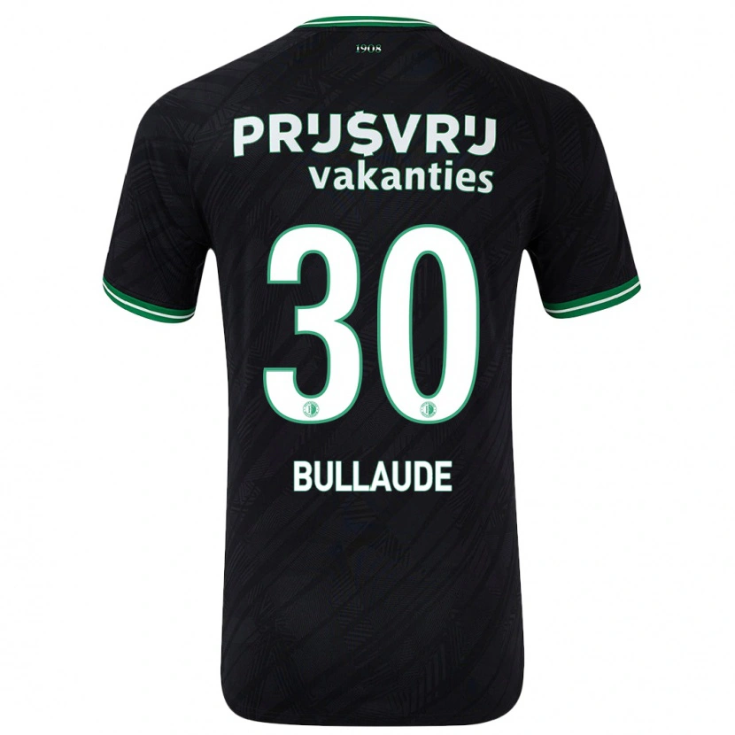 Danxen Pánské Ezequiel Bullaude #30 Černo Zelená Daleko Hráčské Dresy 2024/25 Dres