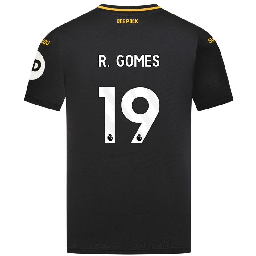 Danxen Pánské Rodrigo Gomes #19 Černý Daleko Hráčské Dresy 2024/25 Dres