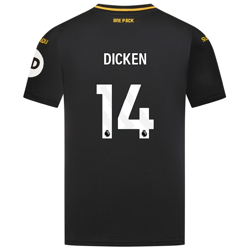 Danxen Pánské Amy Dicken #14 Černý Daleko Hráčské Dresy 2024/25 Dres