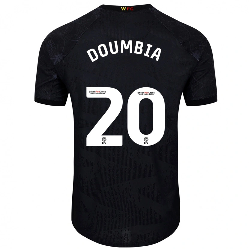 Danxen Pánské Mamadou Doumbia #20 Černá Bílá Daleko Hráčské Dresy 2024/25 Dres