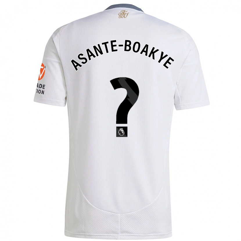 Danxen Pánské Max Asante-Boakye #0 Bílý Daleko Hráčské Dresy 2024/25 Dres