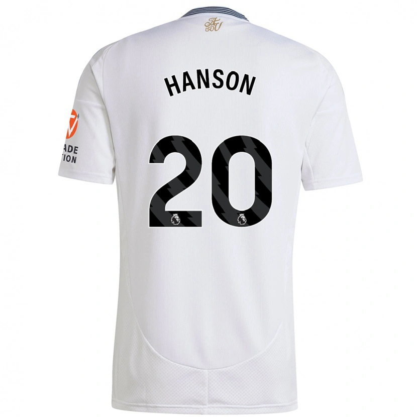 Danxen Pánské Kirsty Hanson #20 Bílý Daleko Hráčské Dresy 2024/25 Dres