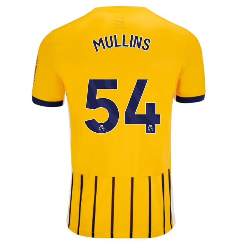 Danxen Pánské Jamie Mullins #54 Zlaté Modré Proužky Daleko Hráčské Dresy 2024/25 Dres