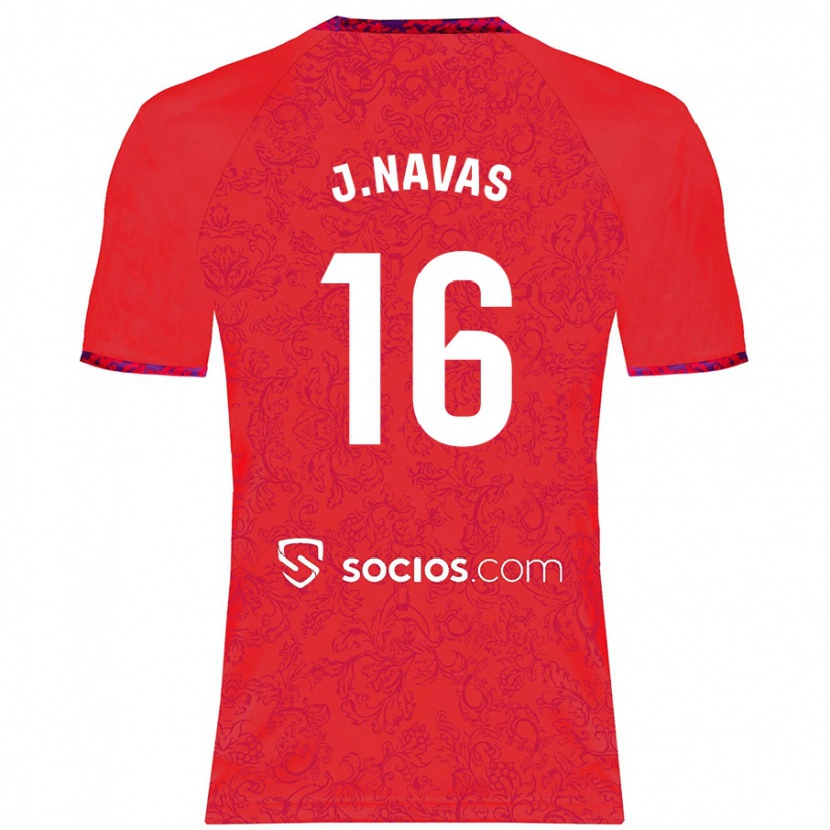 Danxen Pánské Jesús Navas #16 Červený Daleko Hráčské Dresy 2024/25 Dres