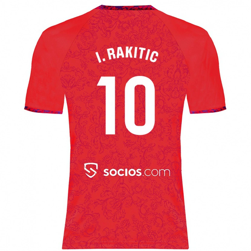 Danxen Pánské Ivan Rakitic #10 Červený Daleko Hráčské Dresy 2024/25 Dres