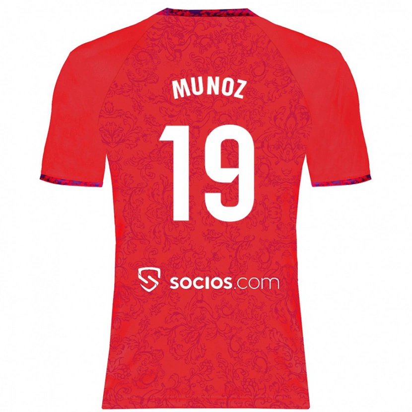 Danxen Pánské Iker Muñoz #19 Červený Daleko Hráčské Dresy 2024/25 Dres