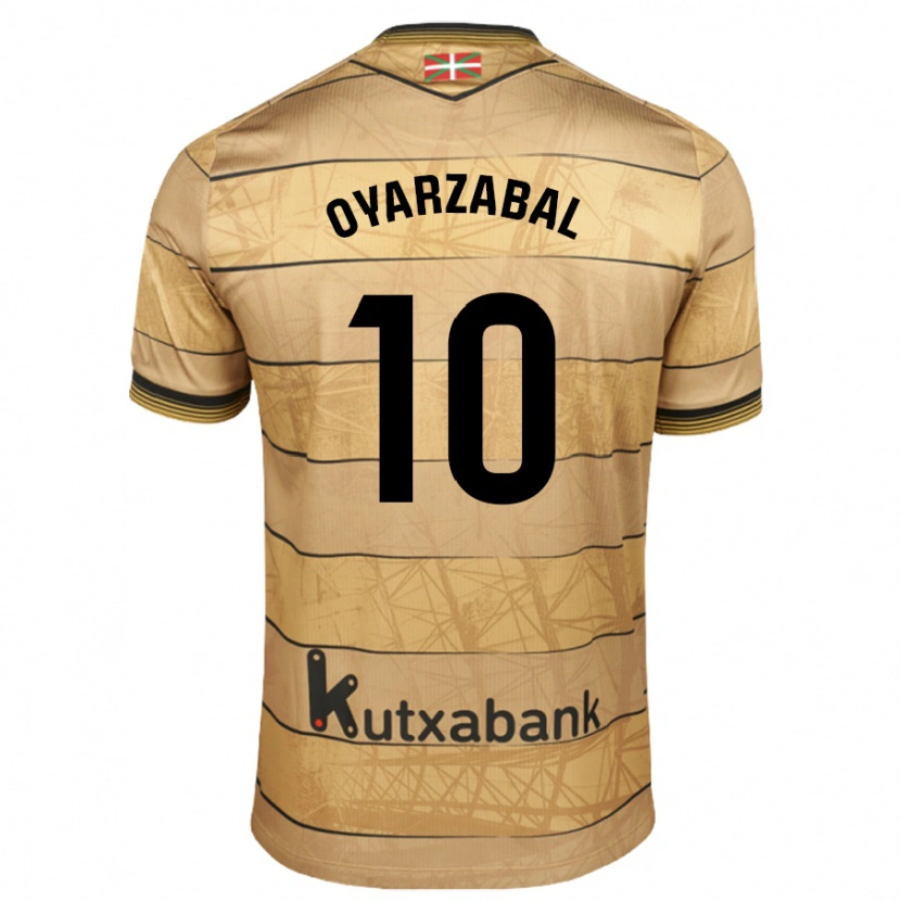 Danxen Pánské Mikel Oyarzabal #10 Hnědý Daleko Hráčské Dresy 2024/25 Dres