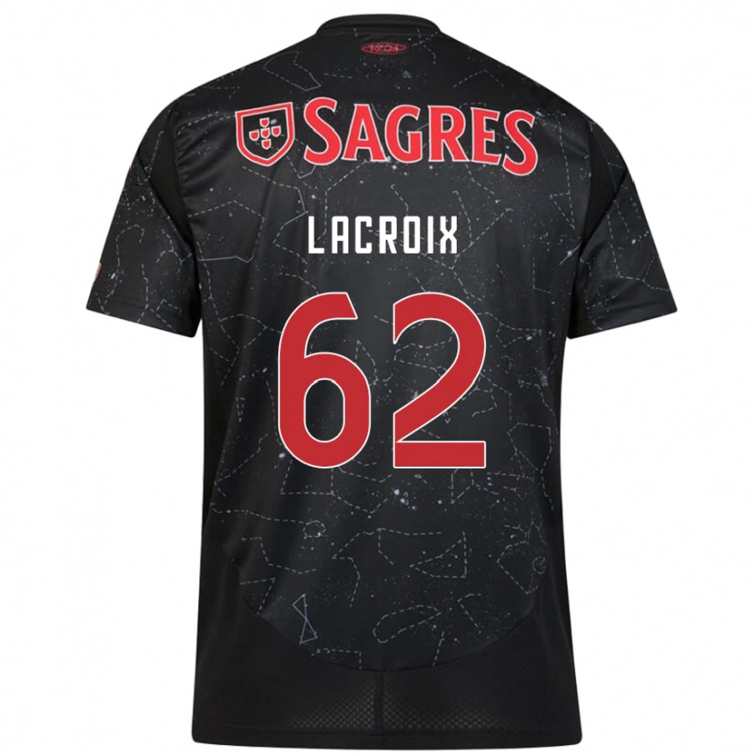 Danxen Pánské Lenny Lacroix #62 Černá Červená Daleko Hráčské Dresy 2024/25 Dres