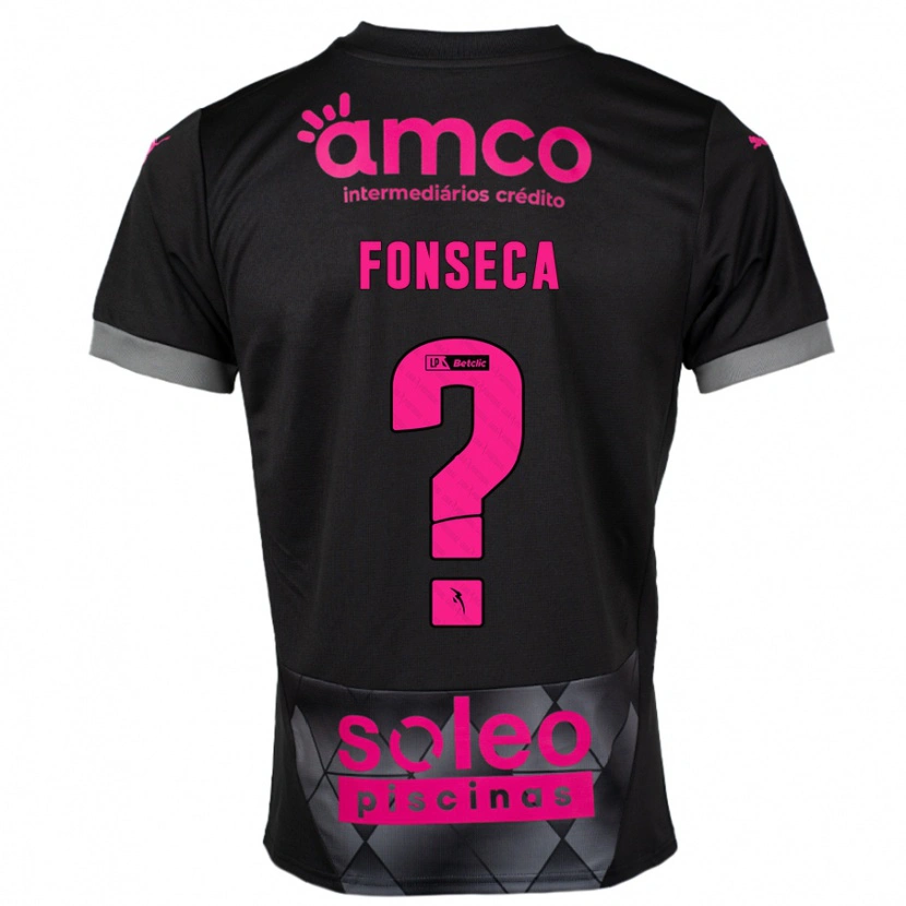 Danxen Pánské Diogo Fonseca #0 Černá Růžová Daleko Hráčské Dresy 2024/25 Dres