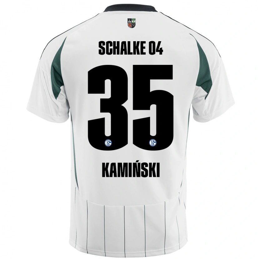 Danxen Pánské Marcin Kaminski #35 Bílá Zelená Daleko Hráčské Dresy 2024/25 Dres